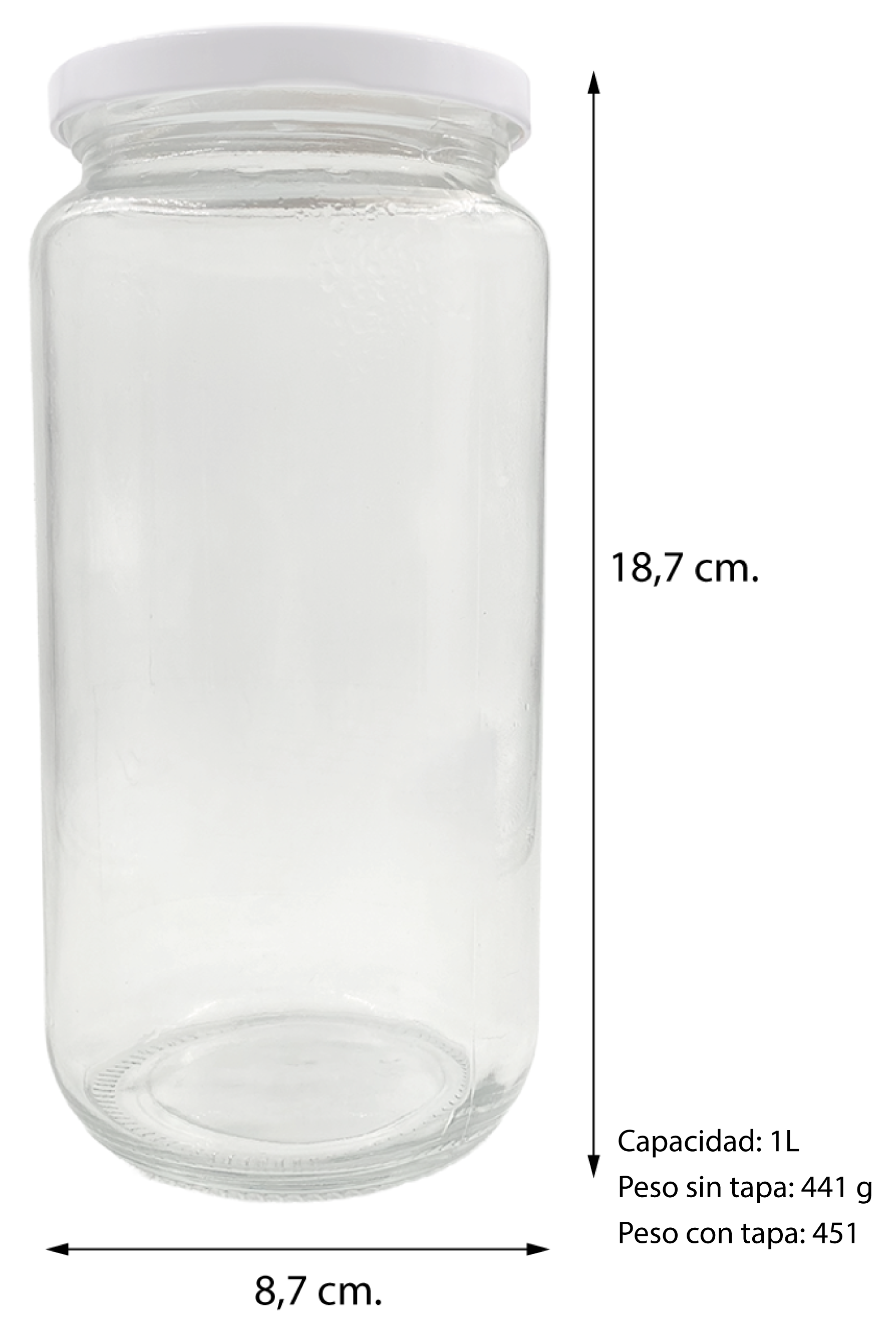 AB - Frasco de 1L - 1 Unidad