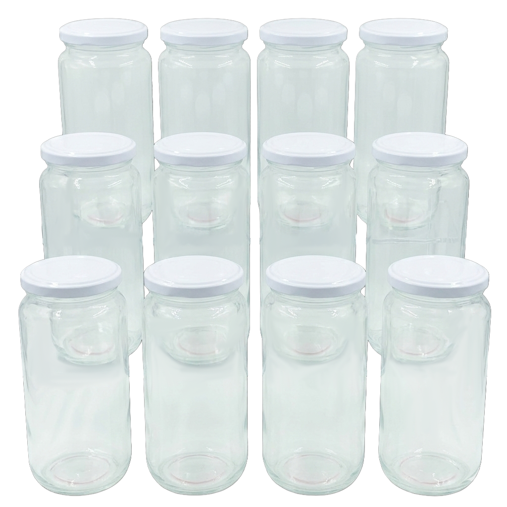 AB - Frasco de Vidrio 1 L - Set de 12 Unidades