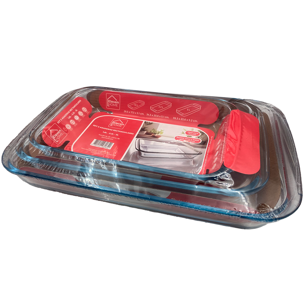 AA - Asaderas Set de 3 Uds - 1.6L + 2.2L + 3L