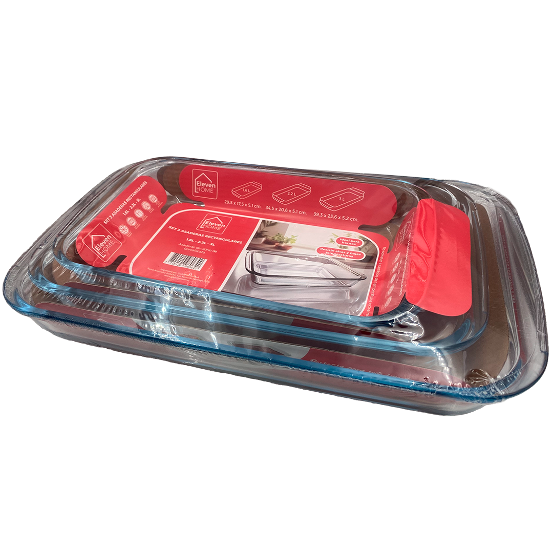 AA - Asaderas Set de 3 Uds - 1.6L + 2.2L + 3L