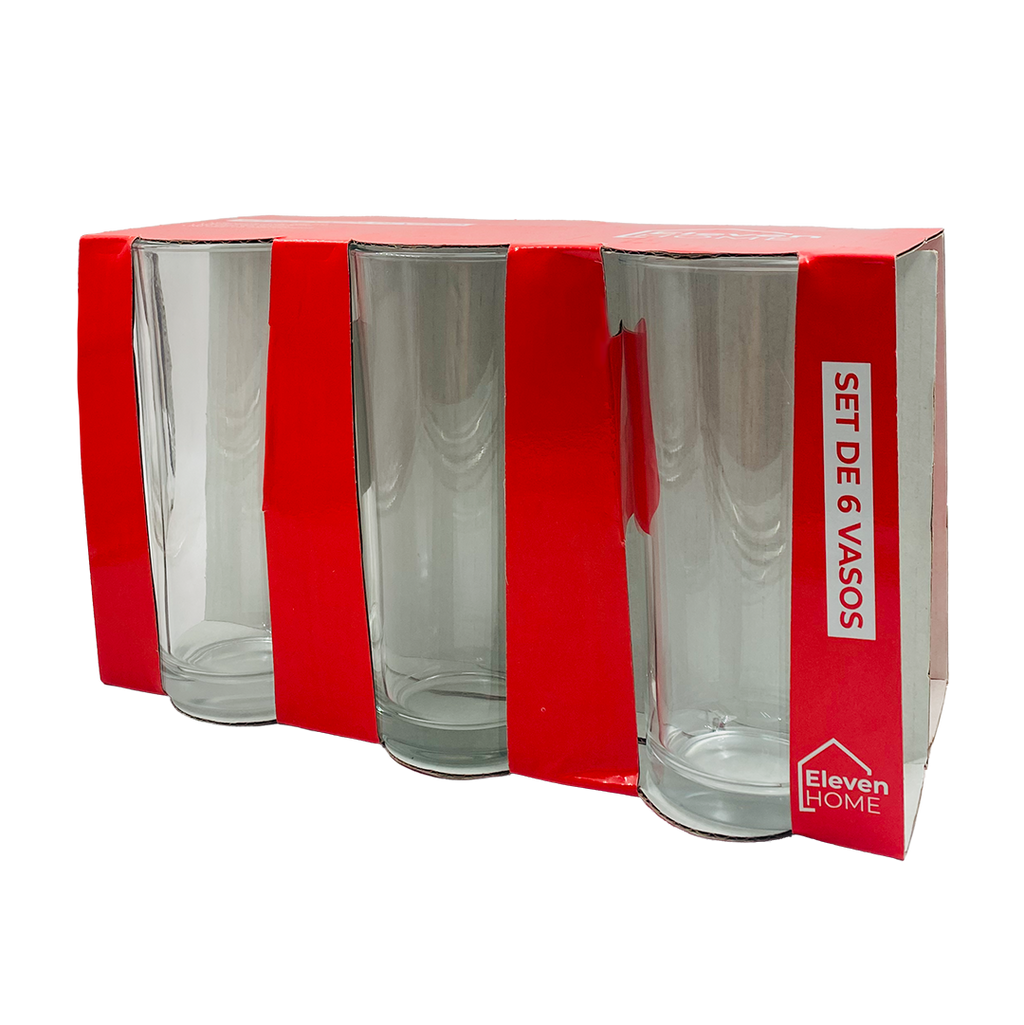 AC - Display de Vasos de Vidrio - Set 6 Unidades