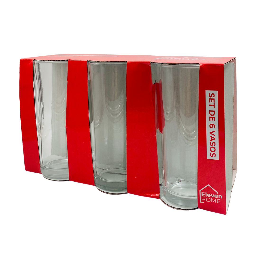 AC - Display de Vasos de Vidrio - Set 6 Unidades