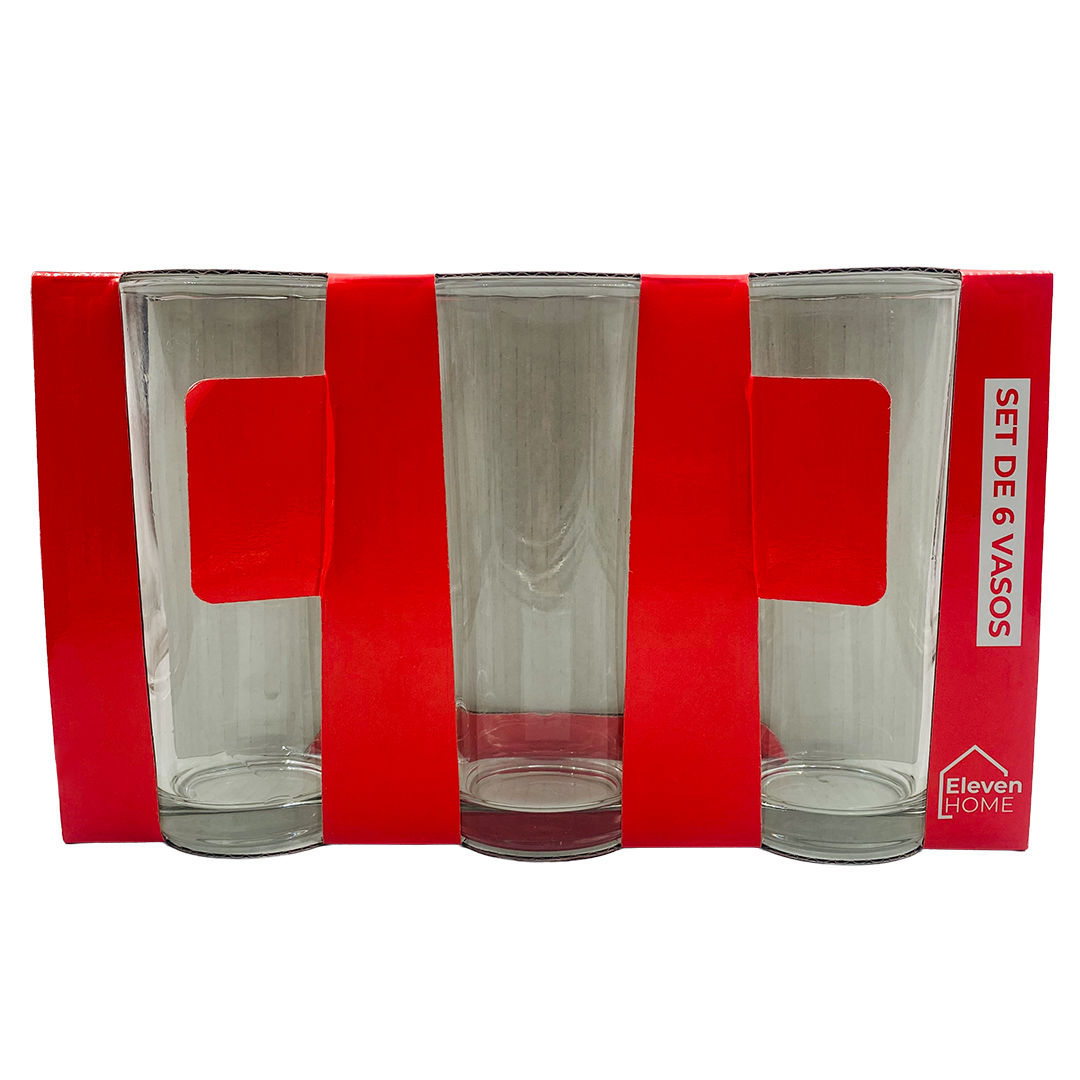 AC - Display de Vasos de Vidrio - Set 6 Unidades