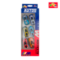 JC - Autos a Fricción Deportivos - Set 6 Unidades